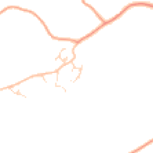 Daytime road noise heatmap for TN27 8FP