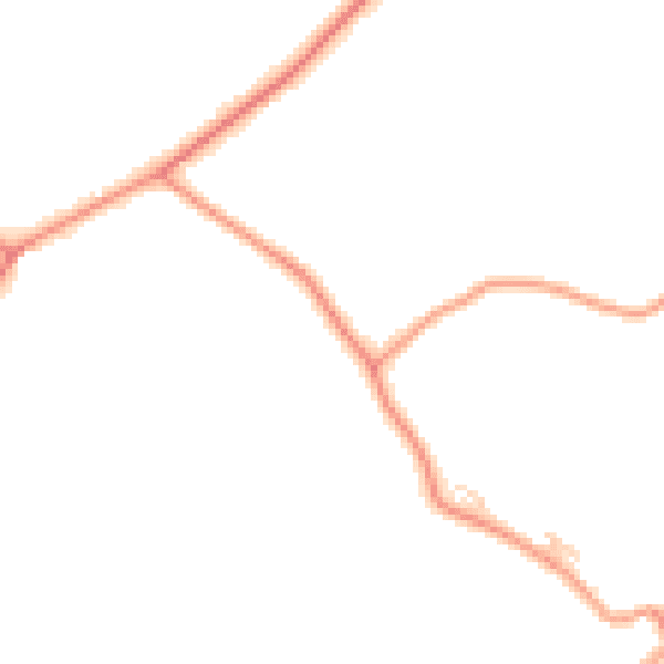 Daytime road noise heatmap for TN27 8NR