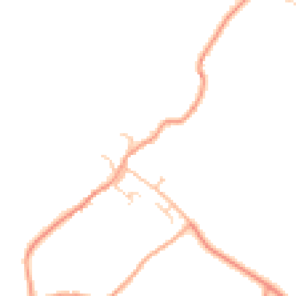 Daytime road noise heatmap for TN27 9AH