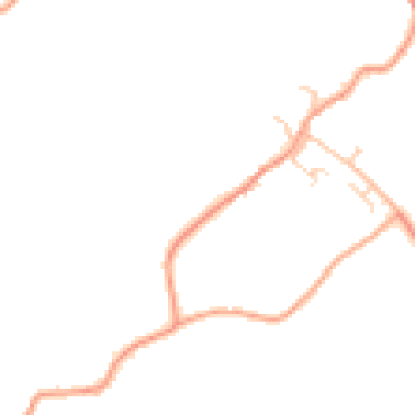 Daytime road noise heatmap for TN27 9DP