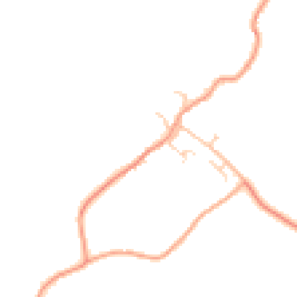 Daytime road noise heatmap for TN27 9DR