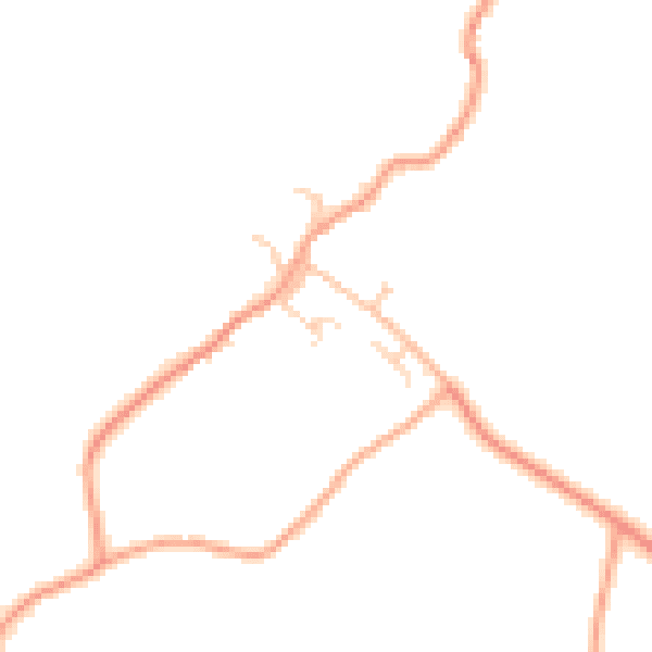 Daytime road noise heatmap for TN27 9DS