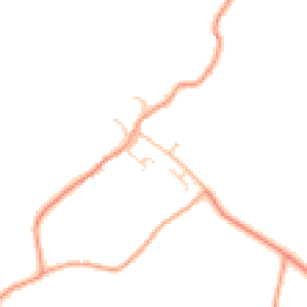 Daytime road noise heatmap for TN27 9DT