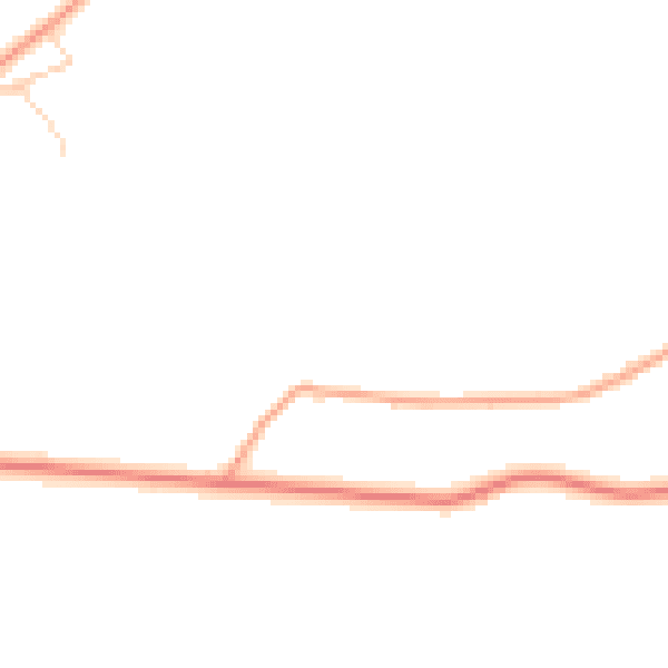 Daytime road noise heatmap for TN27 9HJ