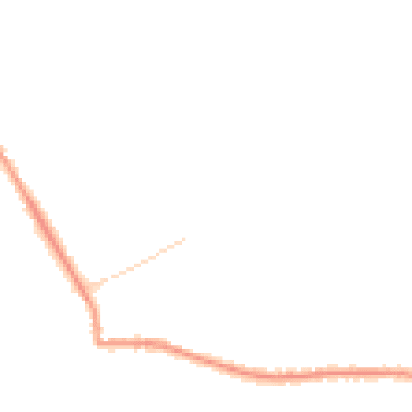 Night-time road noise heatmap for TN27 9TW