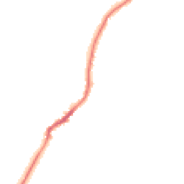 Night-time road noise heatmap for TN29 0AD