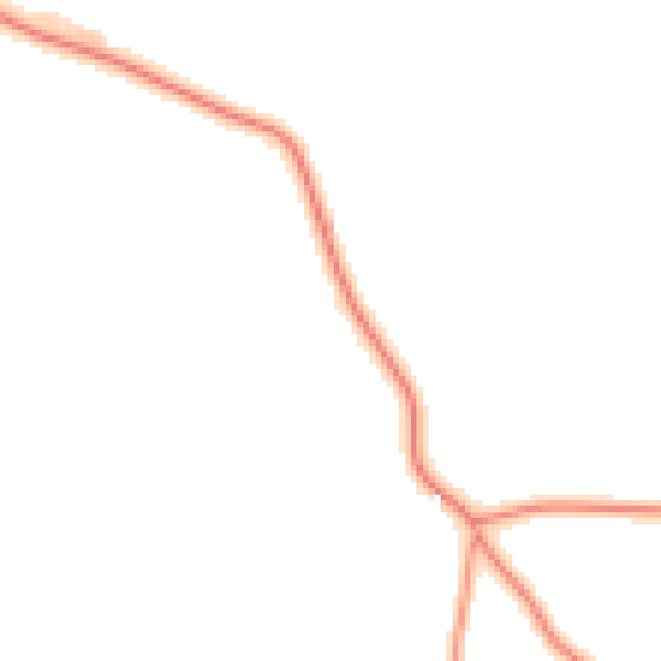 Daytime road noise heatmap for TN29 0AJ
