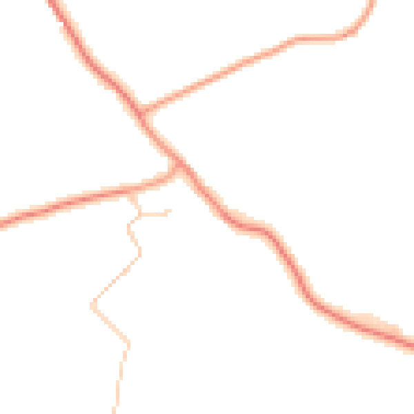 Daytime road noise heatmap for TN29 0AL