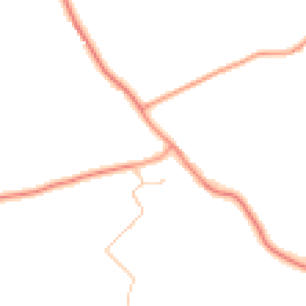 Daytime road noise heatmap for TN29 0AN