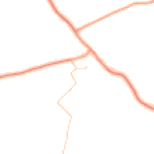 Daytime road noise heatmap for TN29 0AW