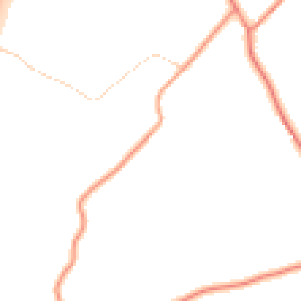 Daytime road noise heatmap for TN29 0AY