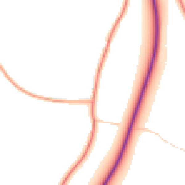 Daytime road noise heatmap for TN29 0BE