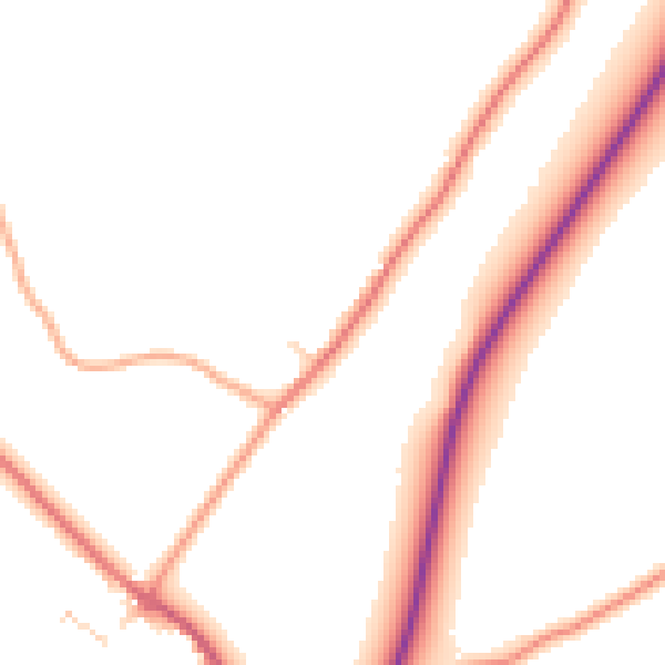 Daytime road noise heatmap for TN29 0BJ