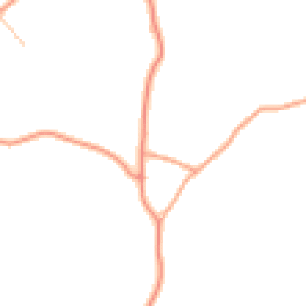 Daytime road noise heatmap for TN29 0BP