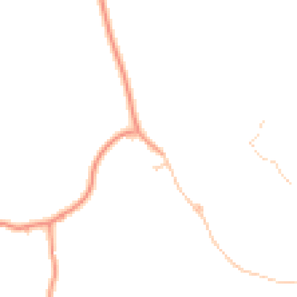 Daytime road noise heatmap for TN29 0DS