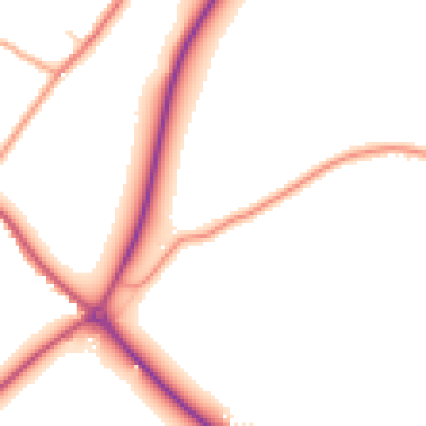 Daytime road noise heatmap for TN29 0EE