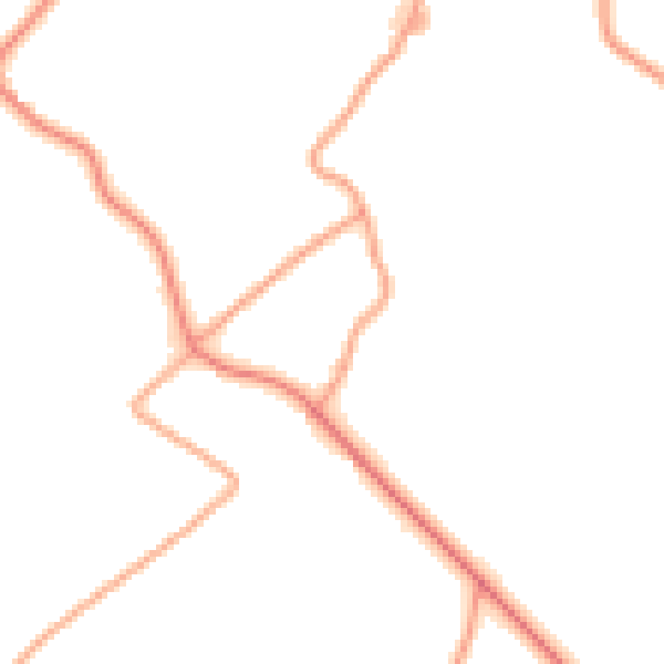 Daytime road noise heatmap for TN29 0EW