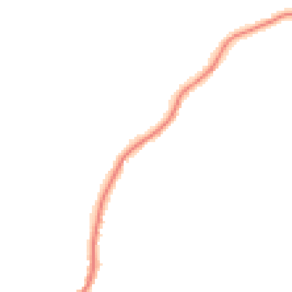 Night-time road noise heatmap for TN29 0LN