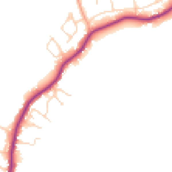 Daytime road noise heatmap for TN29 0LS