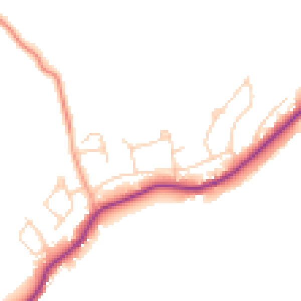 Daytime road noise heatmap for TN29 0NB
