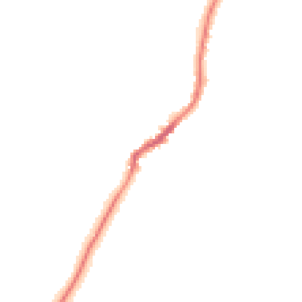 Night-time road noise heatmap for TN29 0NT