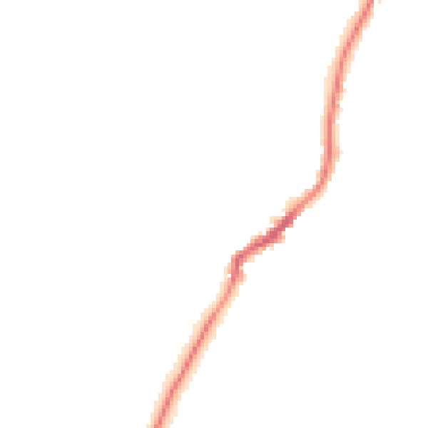 Night-time road noise heatmap for TN29 0NX
