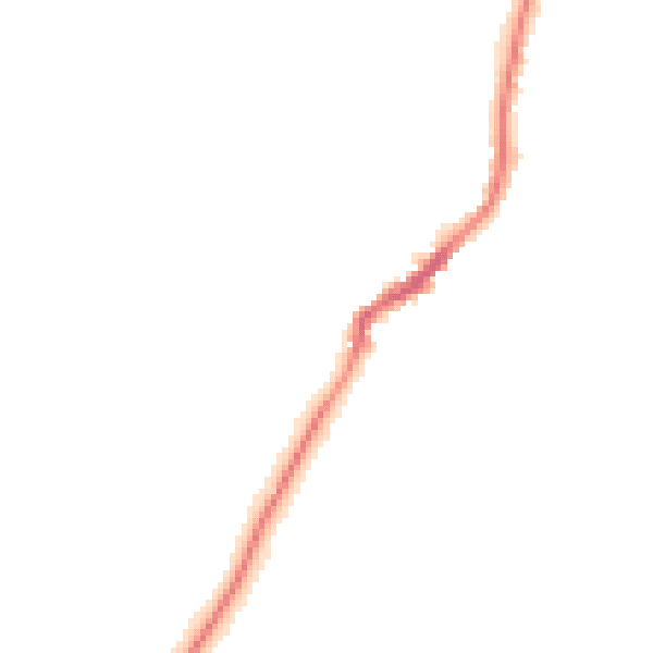 Night-time road noise heatmap for TN29 0NY