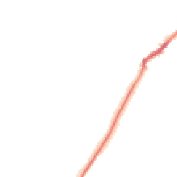 Night-time road noise heatmap for TN29 0PY