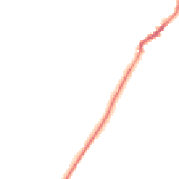 Night-time road noise heatmap for TN29 0PZ
