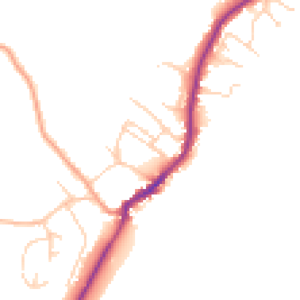 Daytime road noise heatmap for TN29 0TD