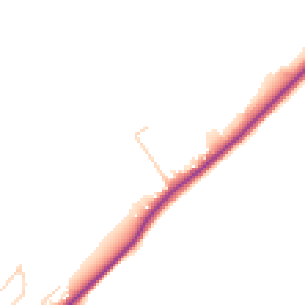 Daytime road noise heatmap for TN29 0TR