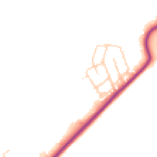 Daytime road noise heatmap for TN29 0UL
