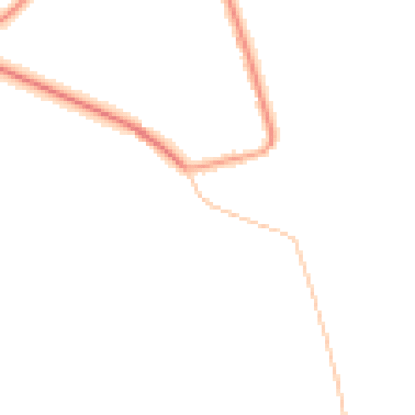 Daytime road noise heatmap for TN29 9NF