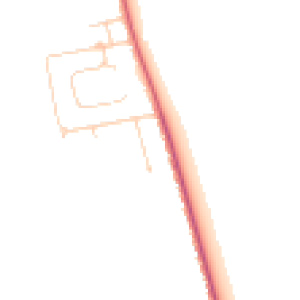 Daytime road noise heatmap for TN29 9NU