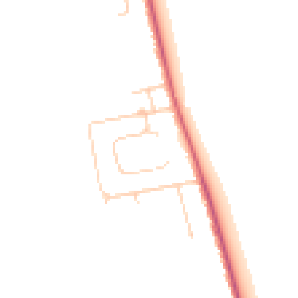 Daytime road noise heatmap for TN29 9PB