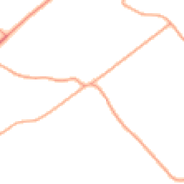 Daytime road noise heatmap for TN29 9TJ