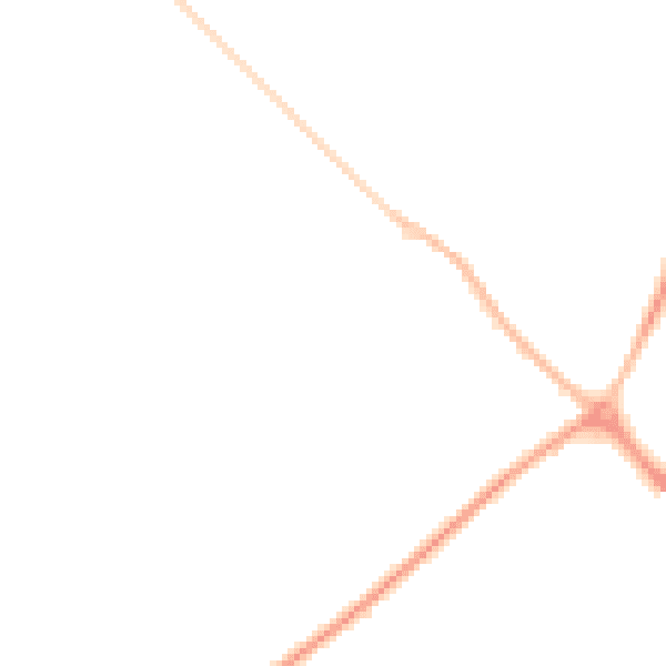 Night-time road noise heatmap for TN29 9UF