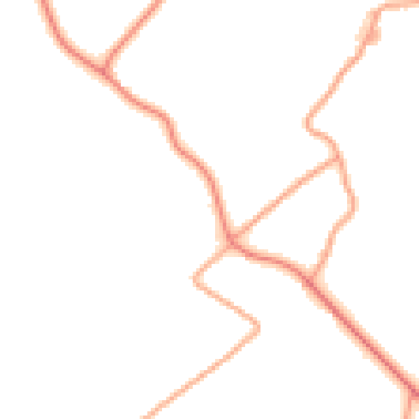 Daytime road noise heatmap for TN29 9UH