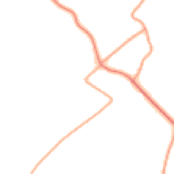 Daytime road noise heatmap for TN29 9UJ