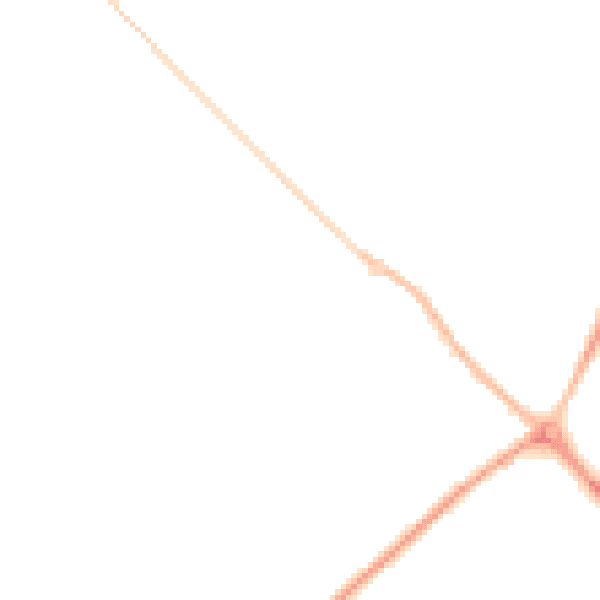 Night-time road noise heatmap for TN29 9UW