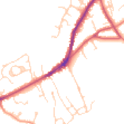 Daytime road noise heatmap for TN30 6AH