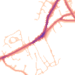 Daytime road noise heatmap for TN30 6AP