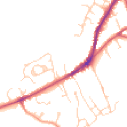 Daytime road noise heatmap for TN30 6AT