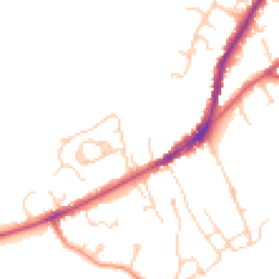 Daytime road noise heatmap for TN30 6AZ