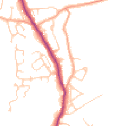 Daytime road noise heatmap for TN30 6BA