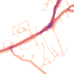 Daytime road noise heatmap for TN30 6BD
