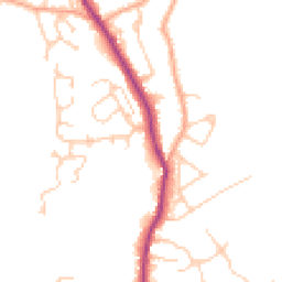 Daytime road noise heatmap for TN30 6BF