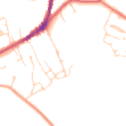 Daytime road noise heatmap for TN30 6BL