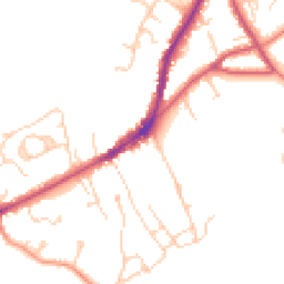 Daytime road noise heatmap for TN30 6BN