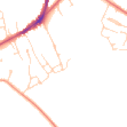 Daytime road noise heatmap for TN30 6BS